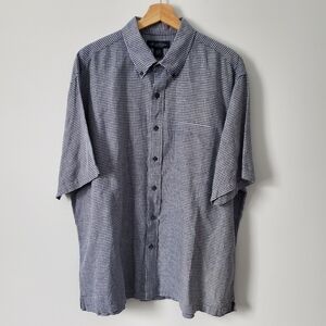 Brooks Brothers Men's Shirt 100% Irish Linen XL Short Sleeve Button-Down EUC